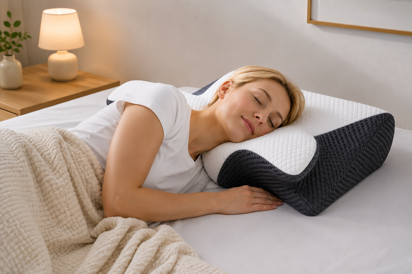 Almohada cervical ergonómica