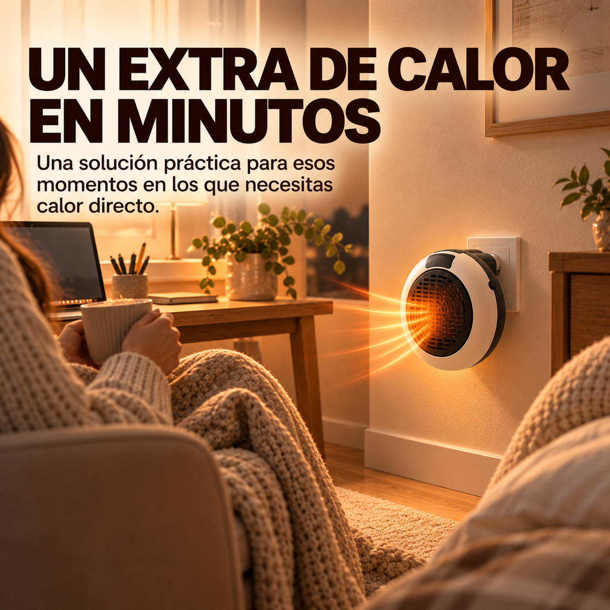 Calefactor termocerámico portátil