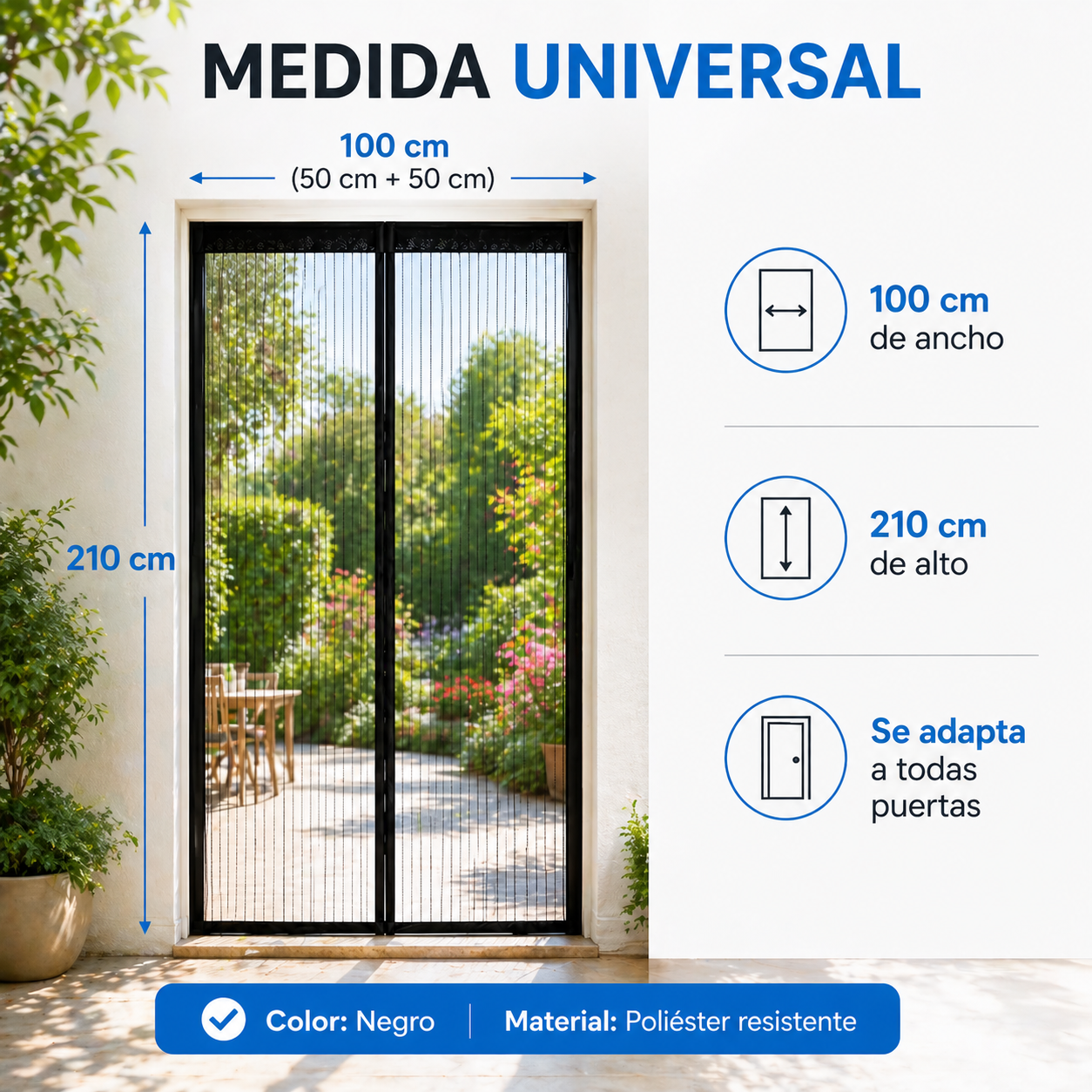 Cortina Mosquitera Magnética Zilvik™ – Cierre Automático