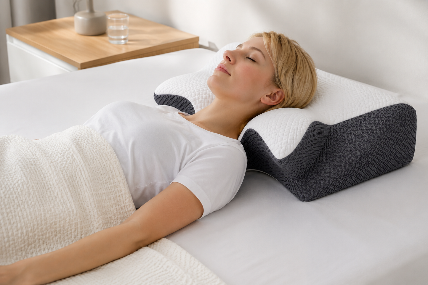 Almohada cervical ergonómica