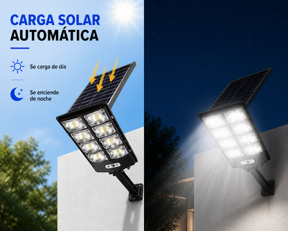 Lámpara Solar 10 LED con Sensor de Movimiento Max