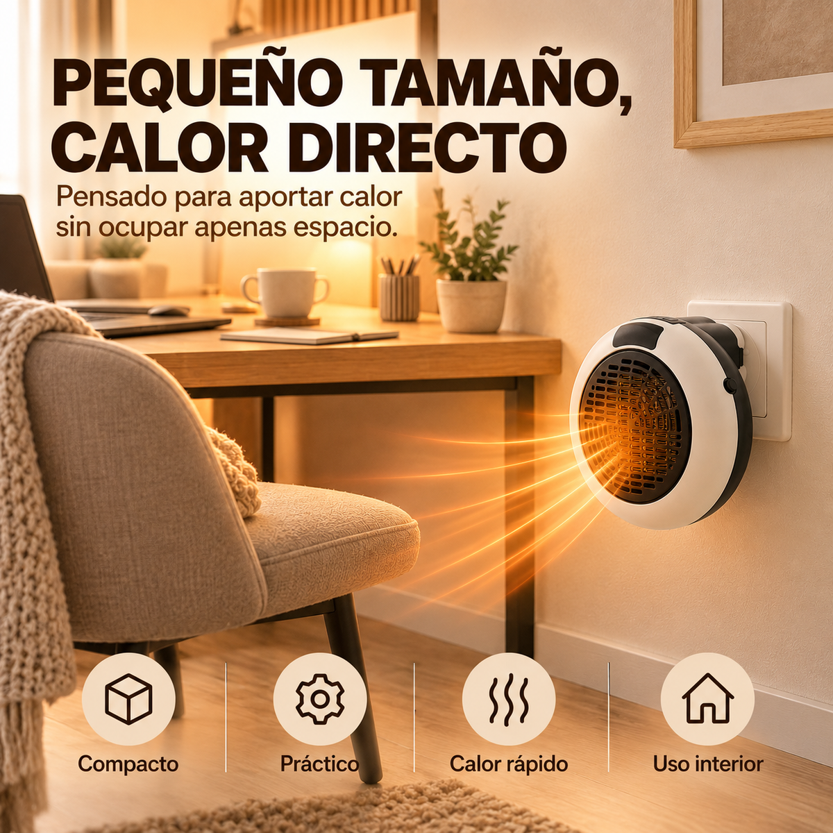 Calefactor termocerámico portátil