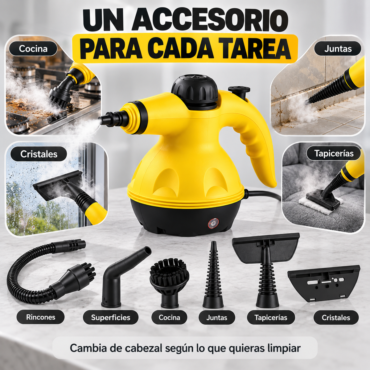 Limpiador a Vapor Multi-Superficie