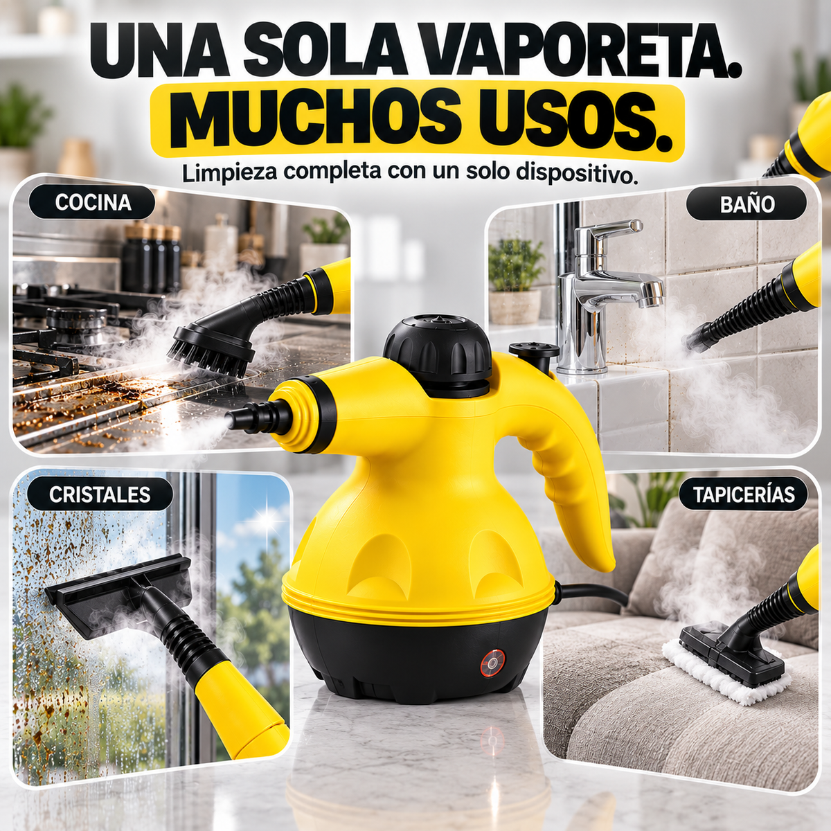 Limpiador a Vapor Multi-Superficie