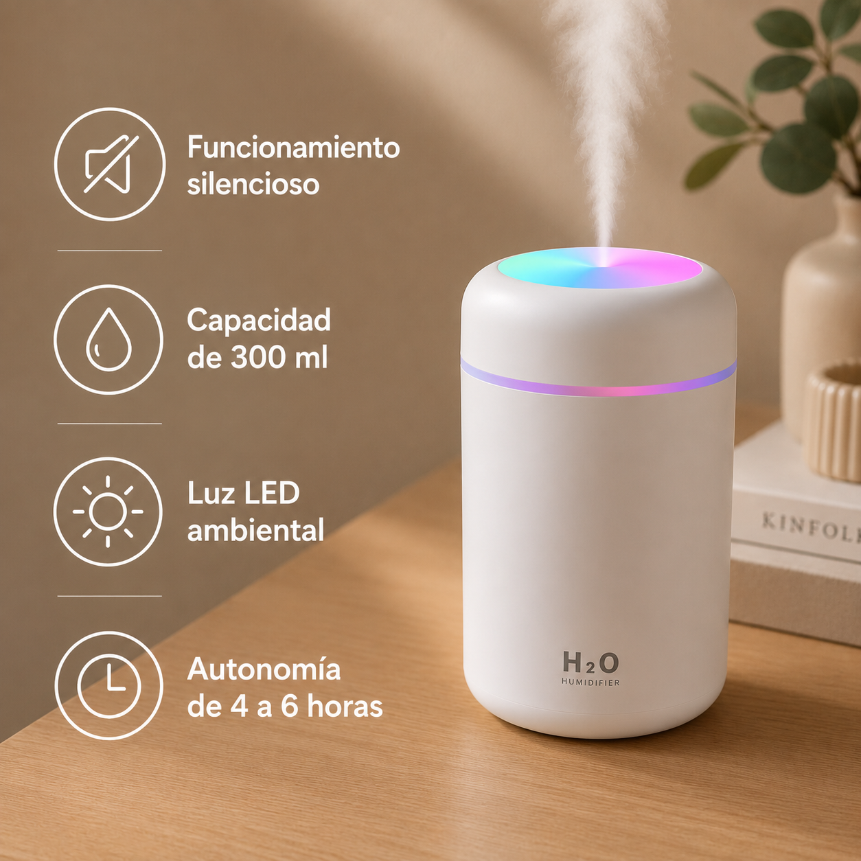 Humidificador LED