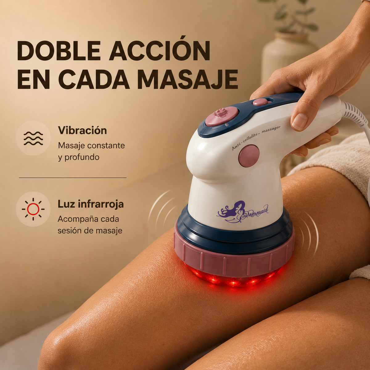 Masajeador anticelulítico con luz infrarroja 5 en 1