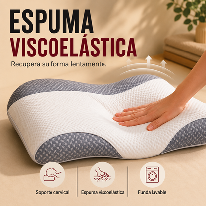 Almohada de apoyo cervical viscoelástica