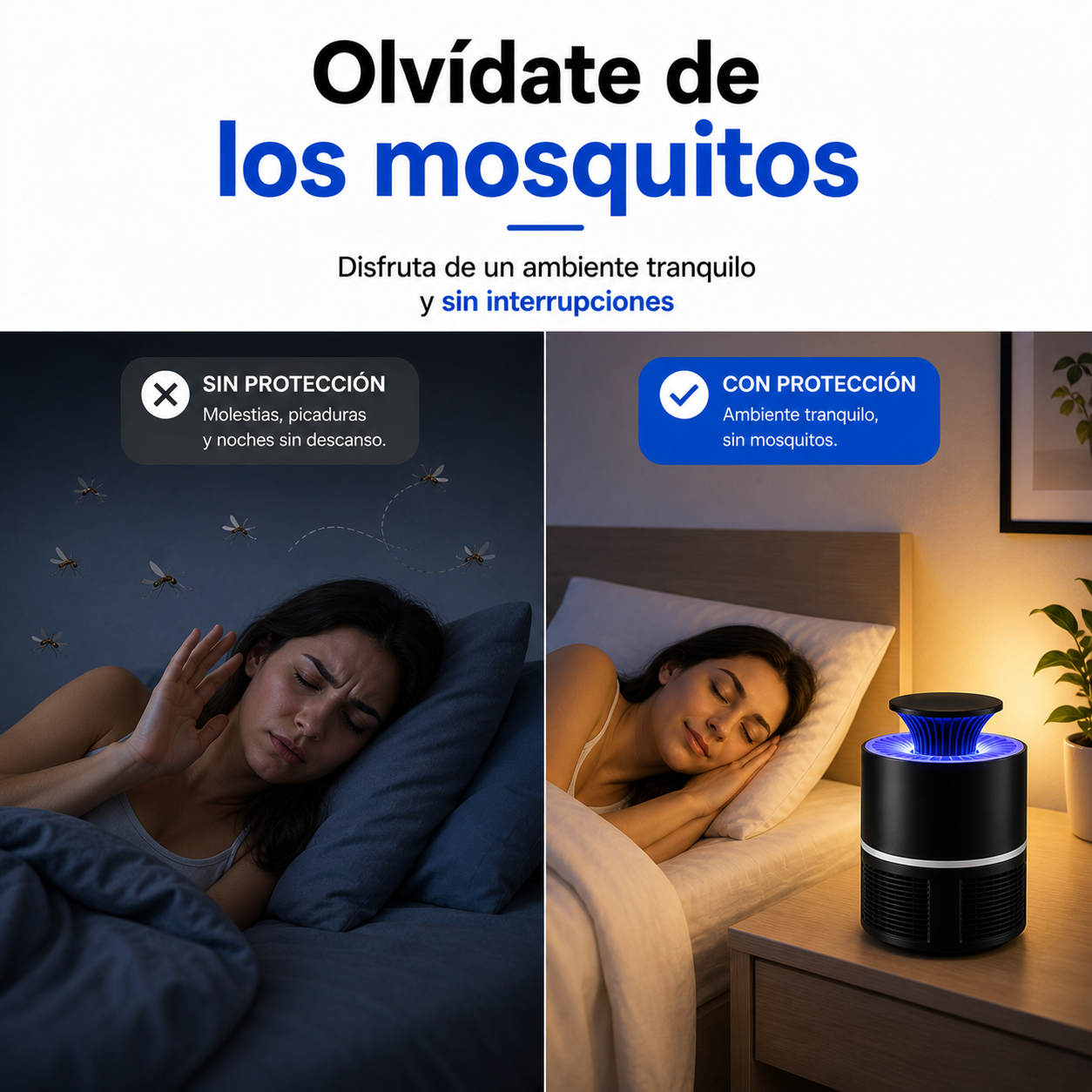 Lámpara antimosquitos por succión™
